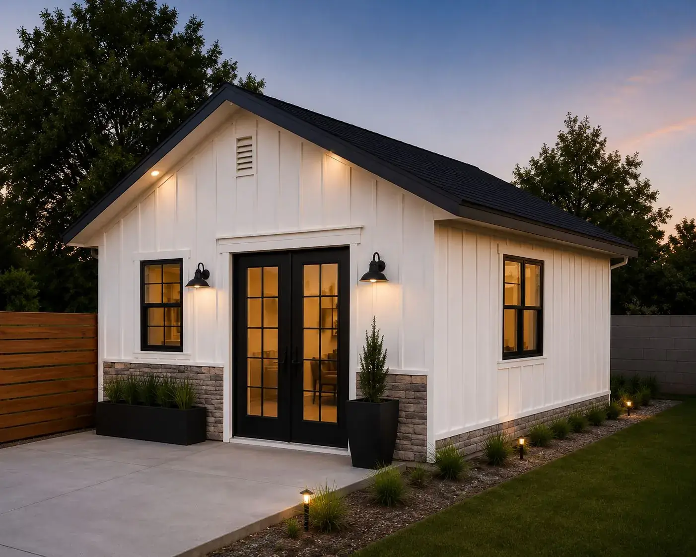 Casita Modern 400 — 400 sq ft ADU floor plan